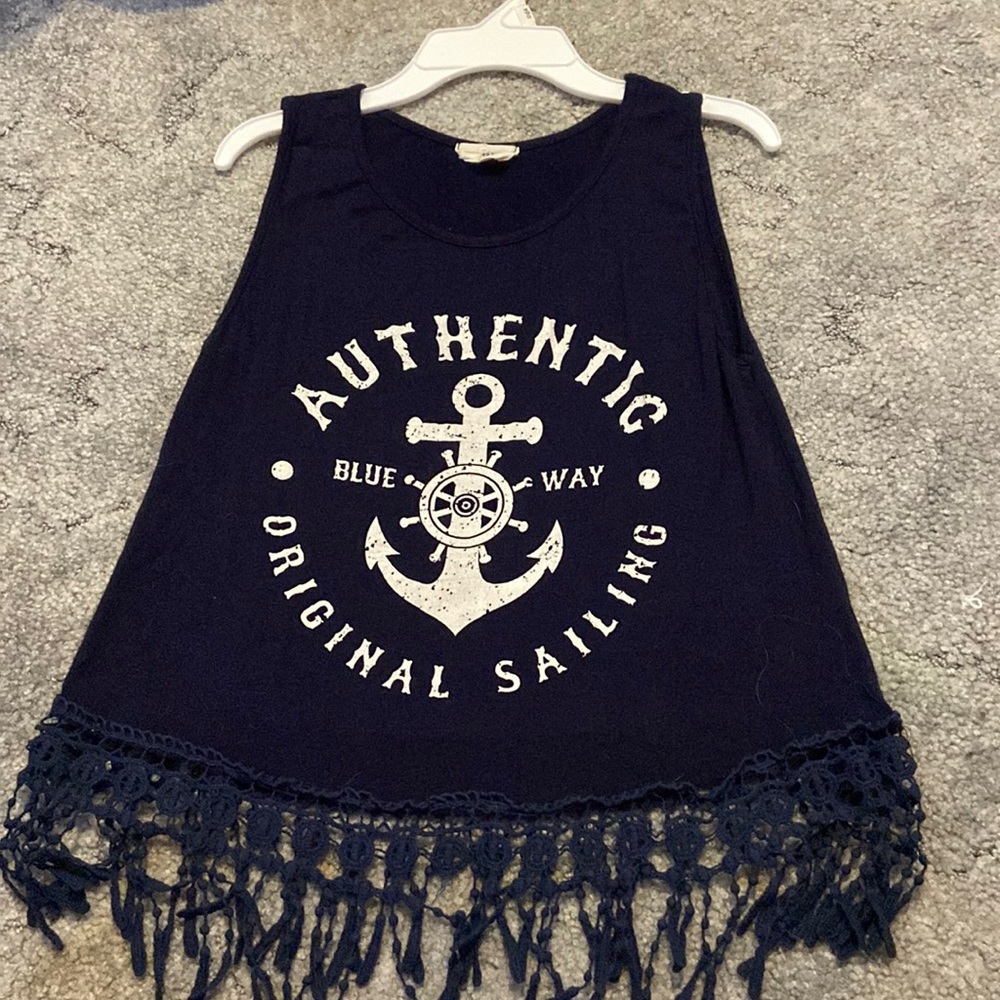 Navy Blue Tank Top